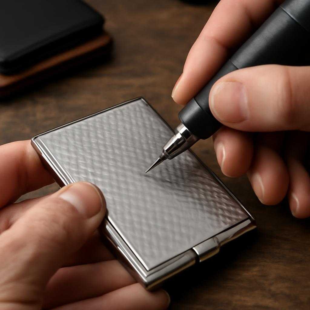 гравировка визитниц