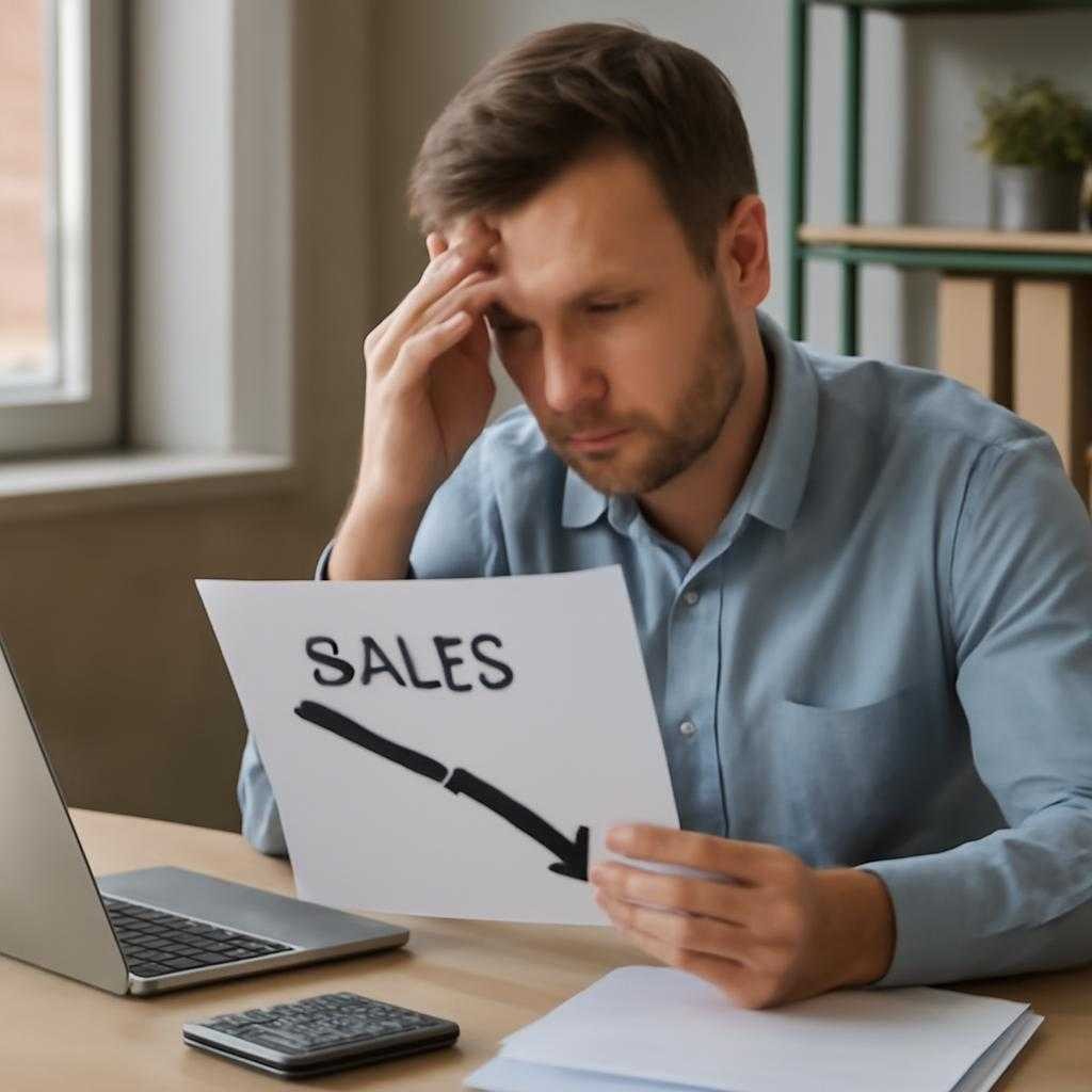 спад продаж